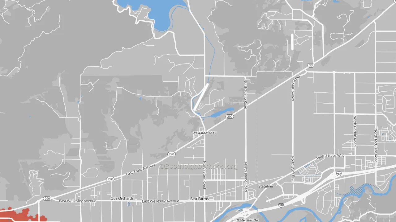 Transit Grade map of 99025, WA