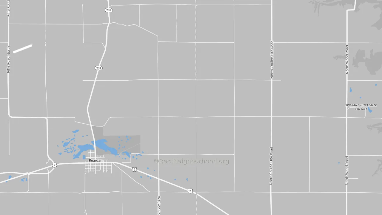 Transit Grade map of 99029, WA