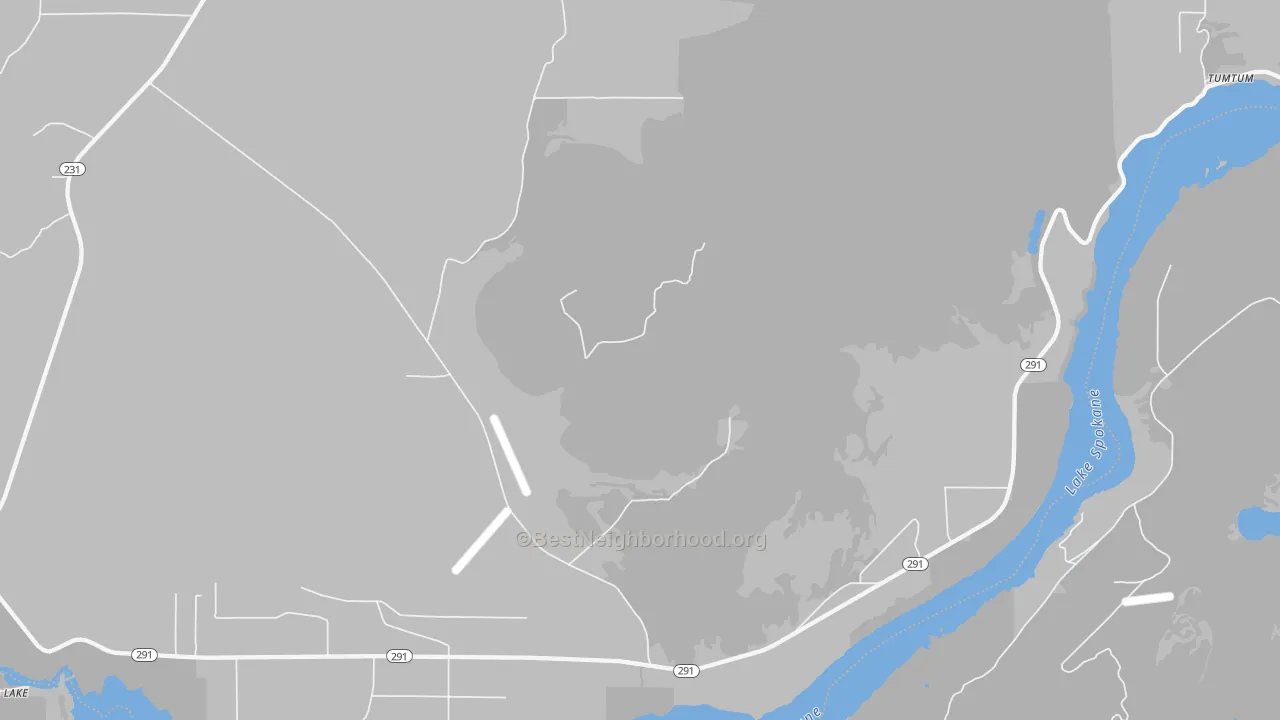 Transit Grade map of 99034, WA