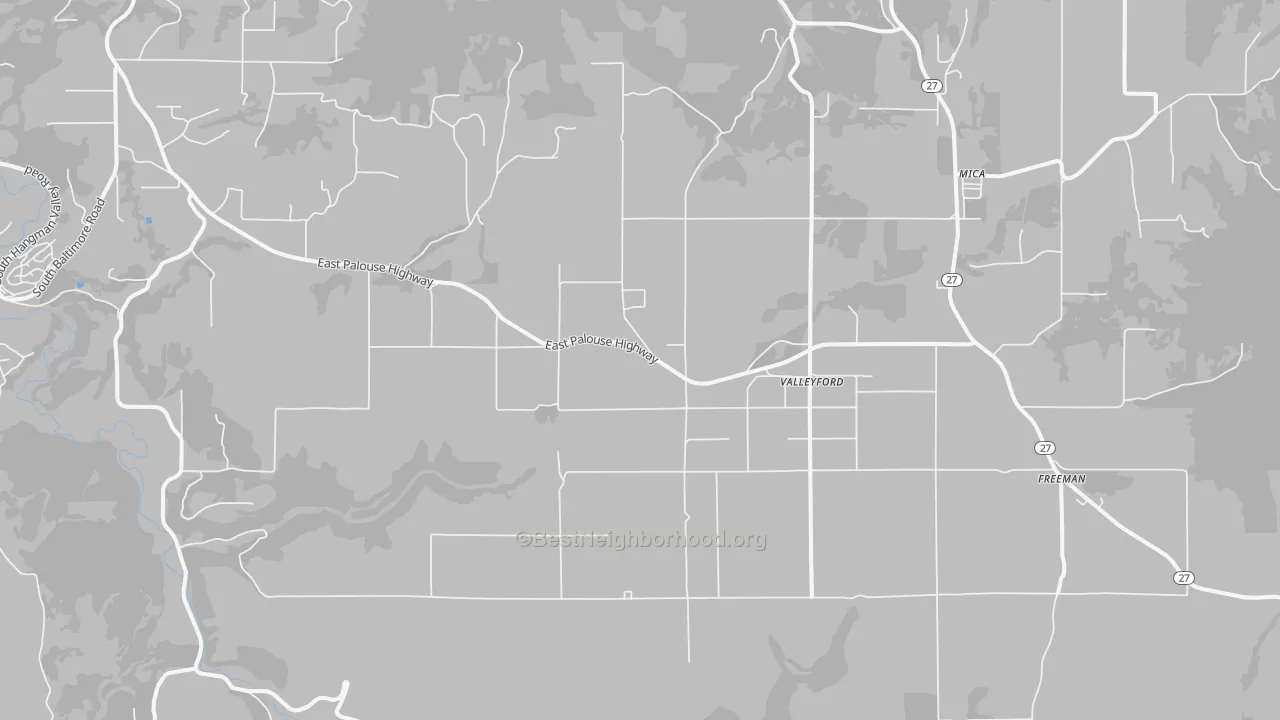 Transit Grade map of 99036, WA