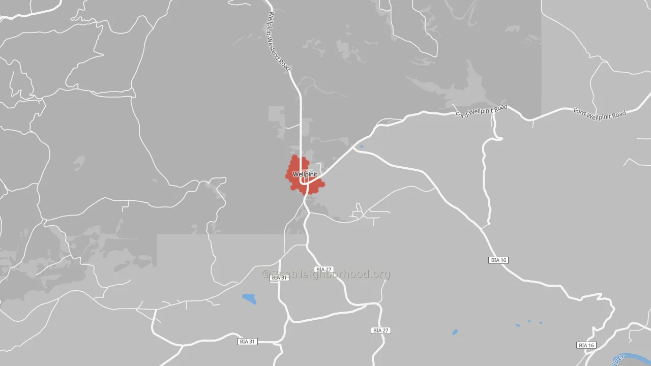 Transit Grade map of 99040, WA