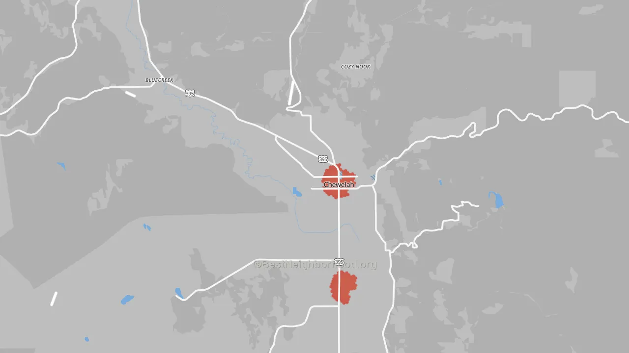Transit Grade map of 99109, WA