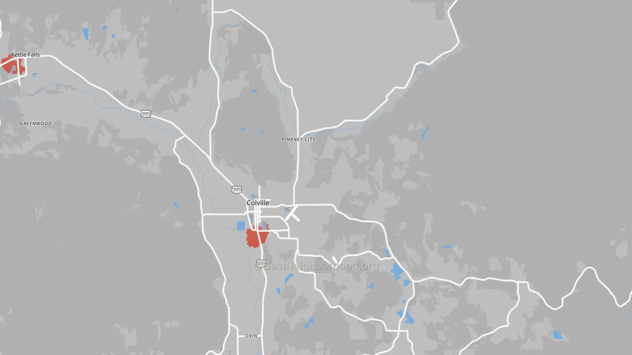 Transit Grade map of 99114, WA