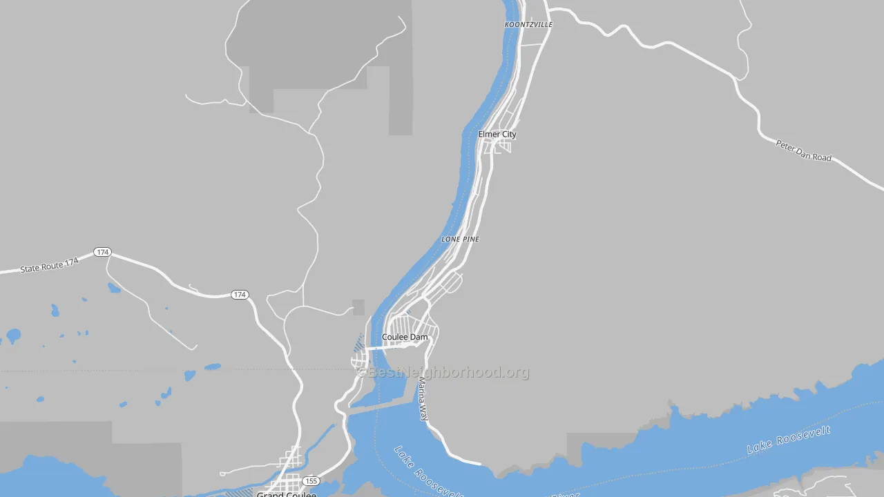 Transit Grade map of 99116, WA