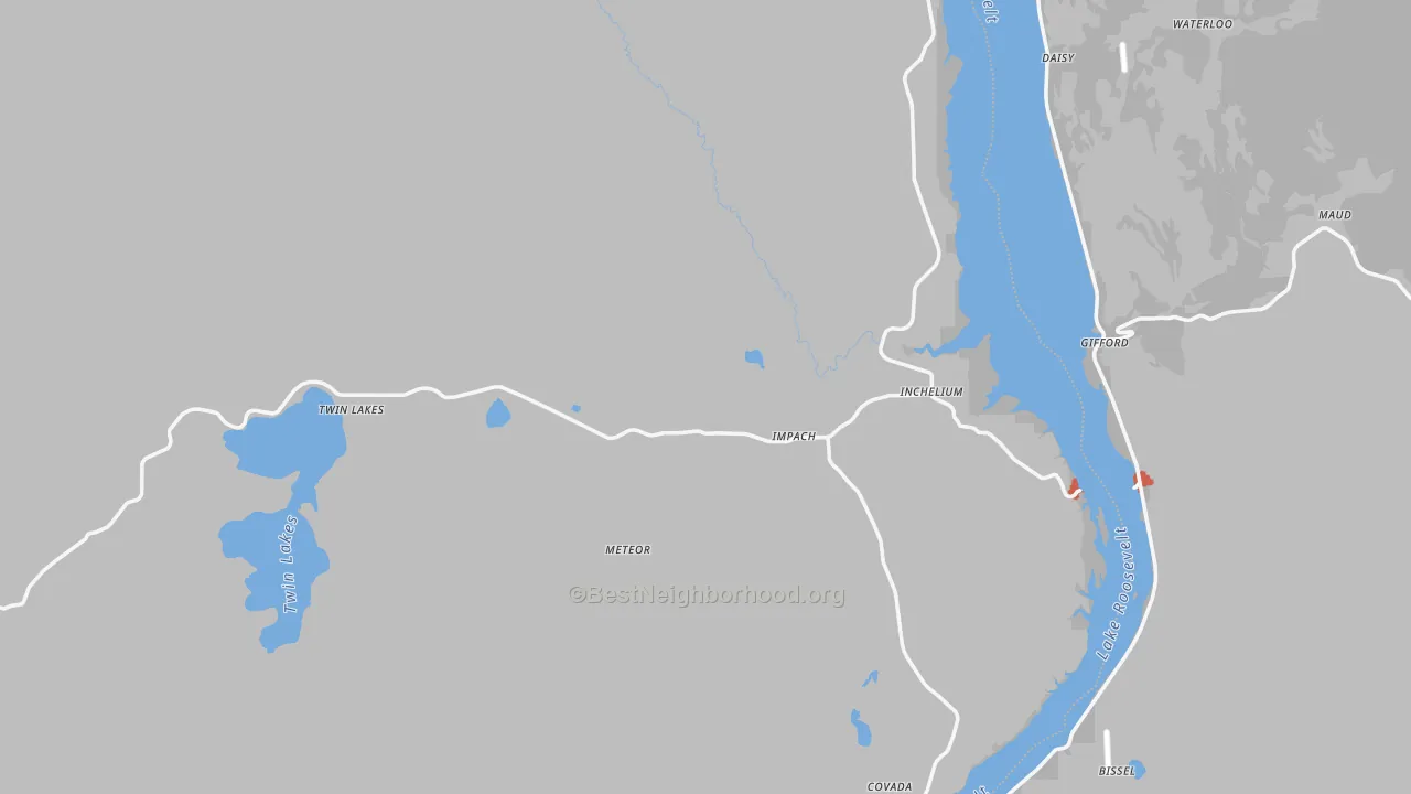 Transit Grade map of 99138, WA