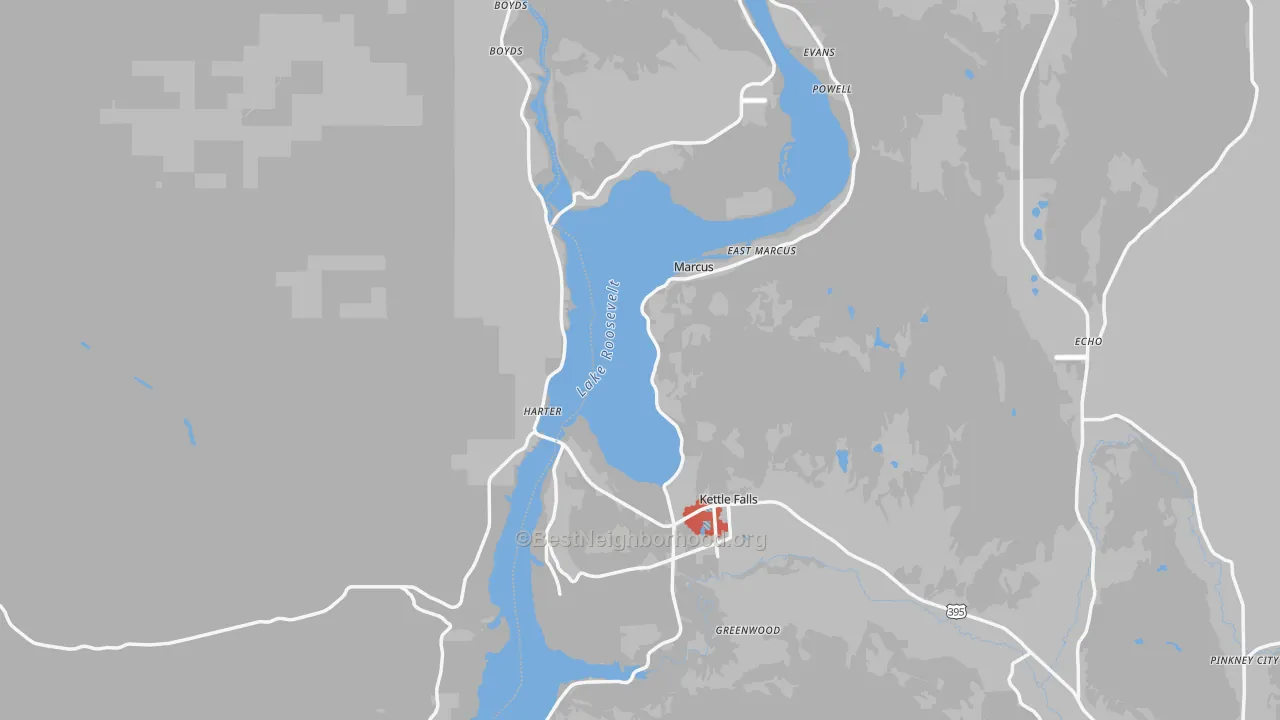 Transit Grade map of 99141, WA