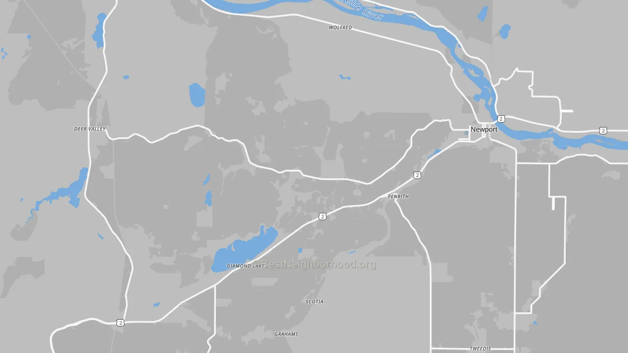 Transit Grade map of 99156, WA