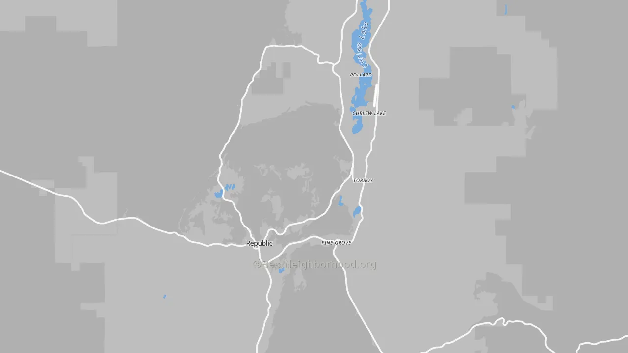 Transit Grade map of 99166, WA