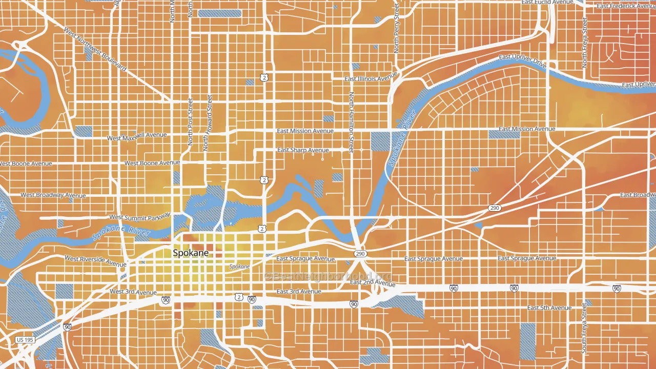 Transit Grade map of 99258, WA