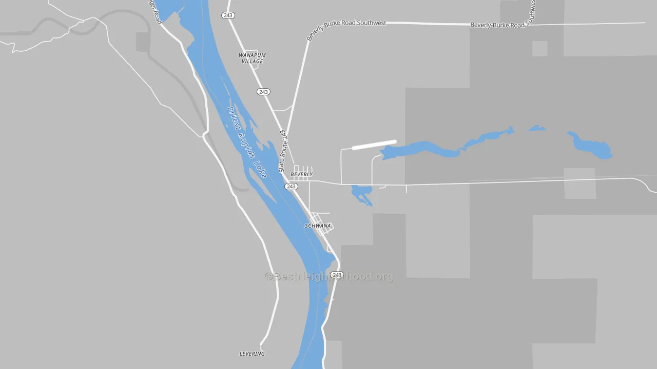 Transit Grade map of 99321, WA