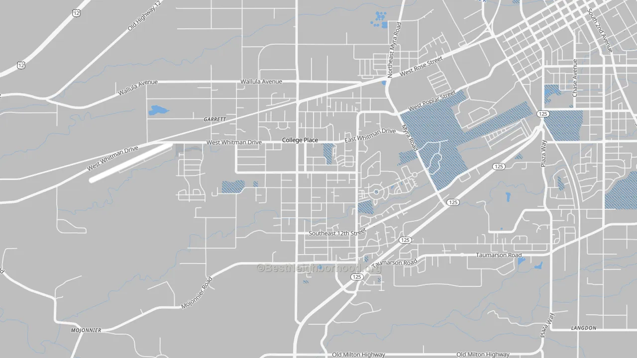 Transit Grade map of 99324, WA