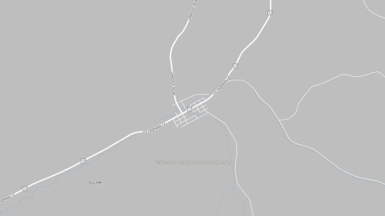 Transit Grade map of 99329, WA