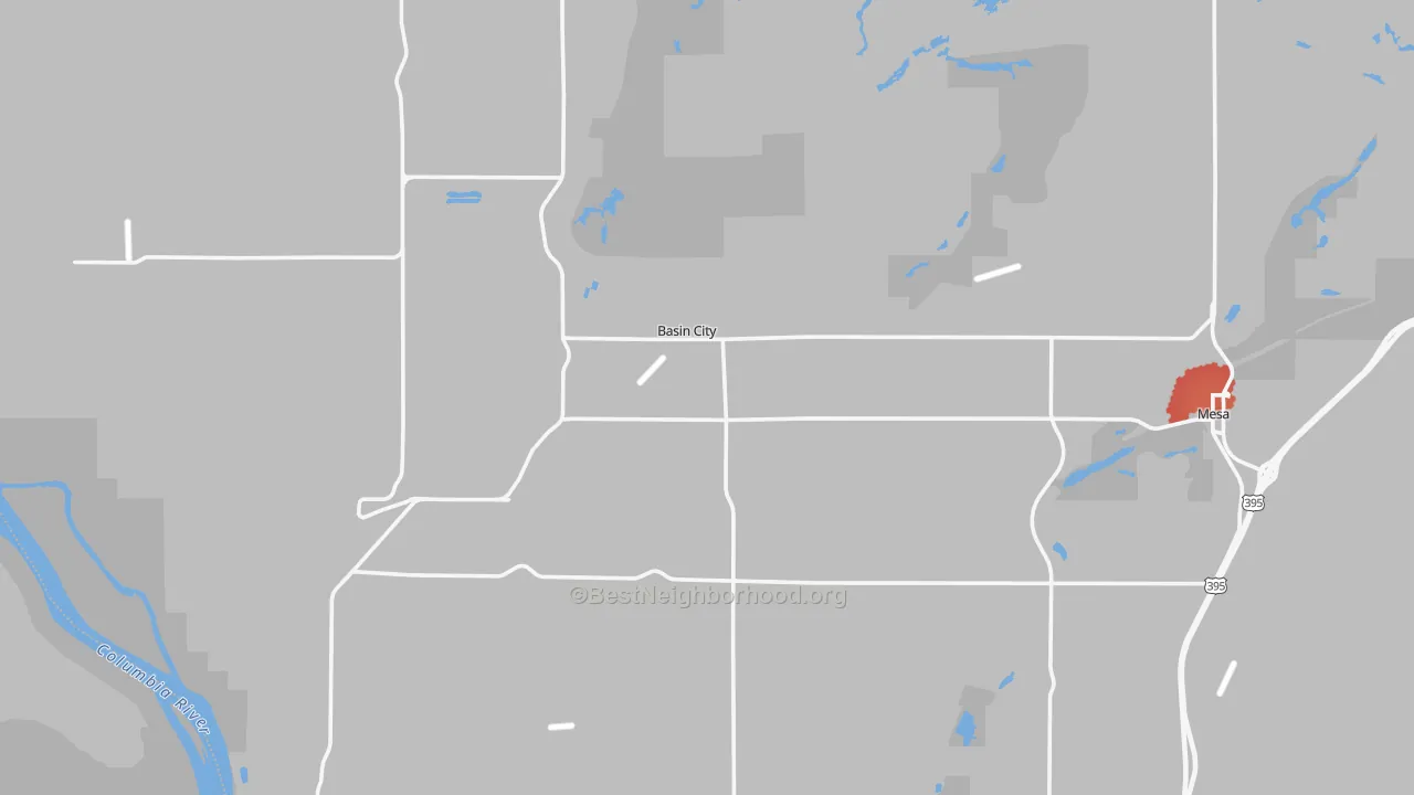 Transit Grade map of 99343, WA