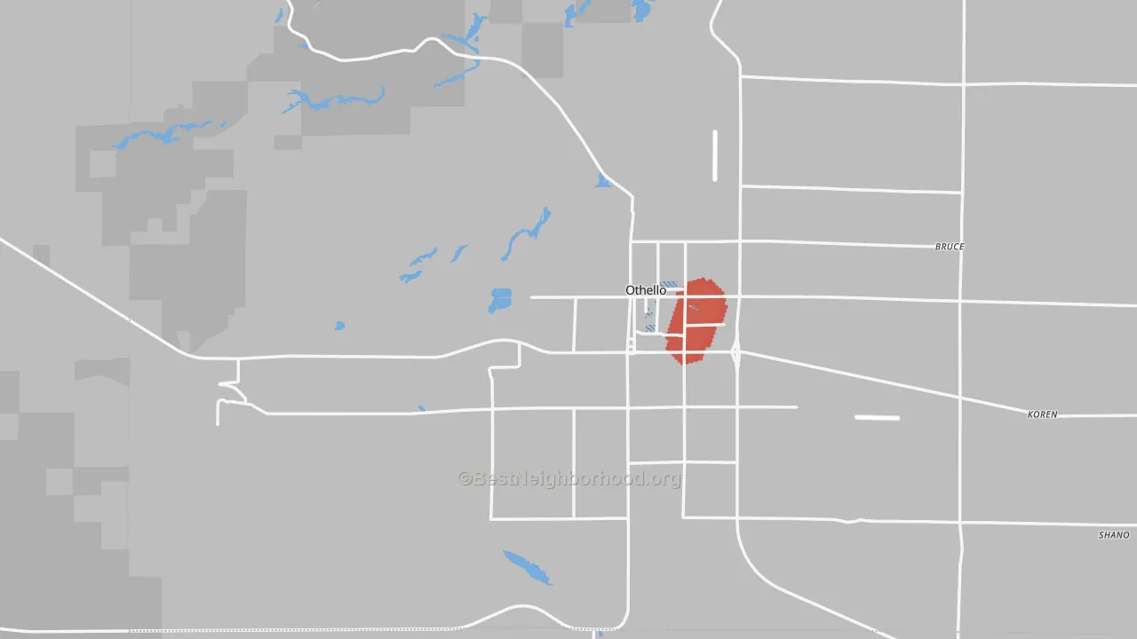 Transit Grade map of 99344, WA