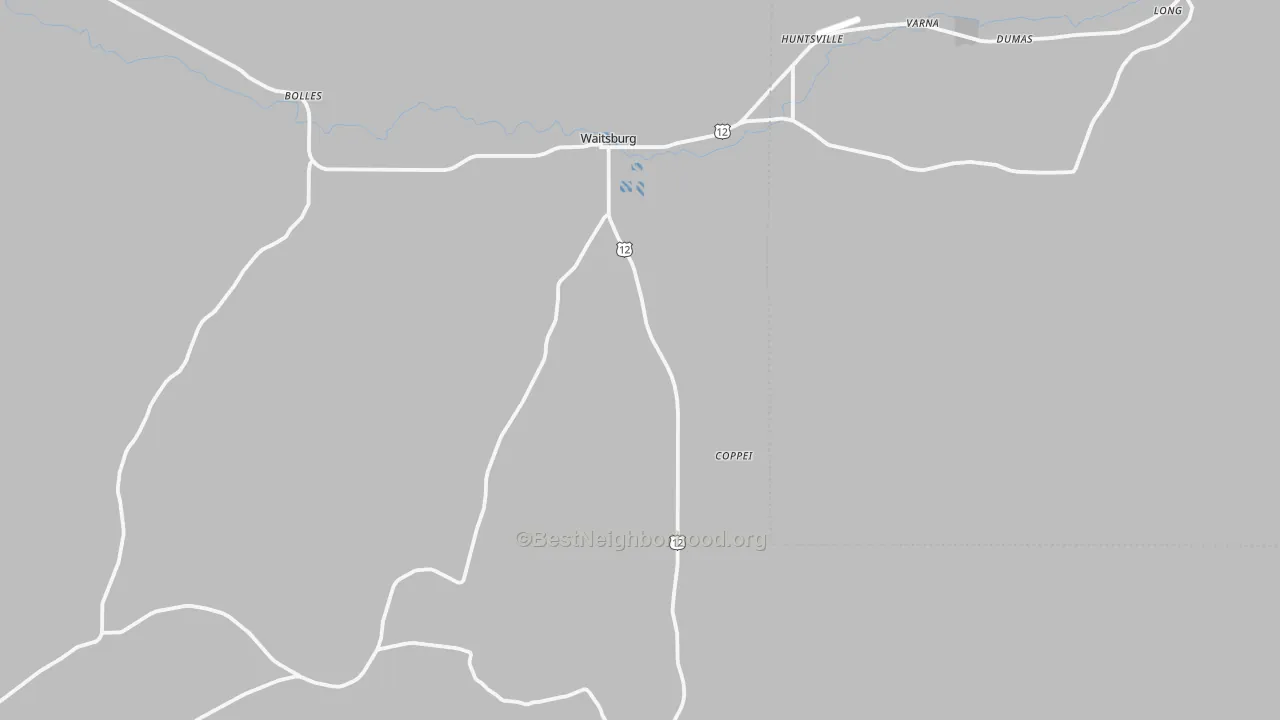 Transit Grade map of 99361, WA