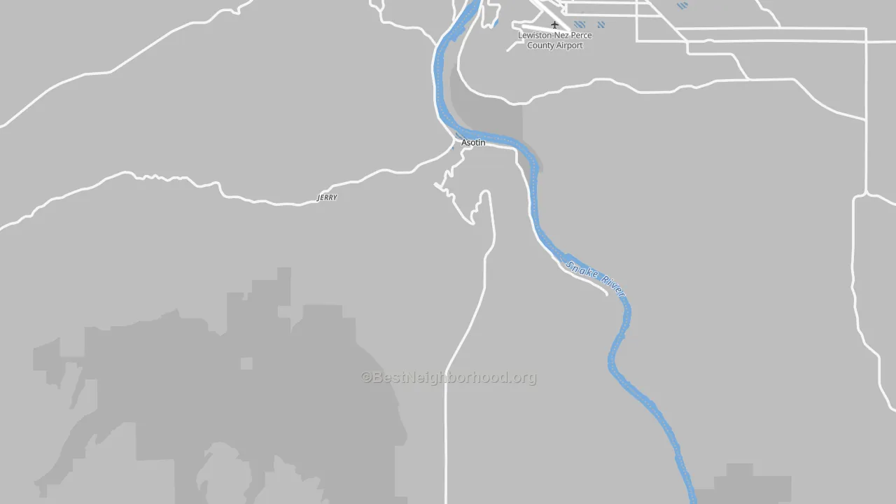 Transit Grade map of 99402, WA