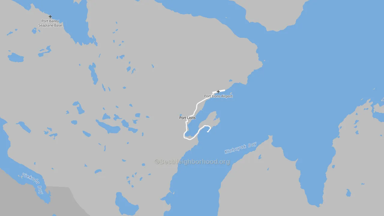 Transit Grade map of 99550, AK