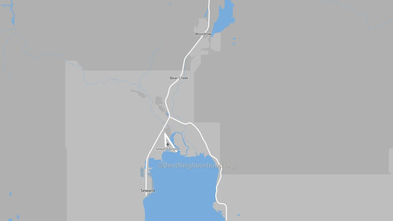 Transit Grade map of 99664, AK