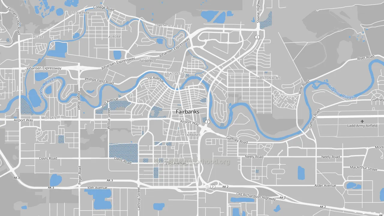 Transit Grade map of 99701, AK