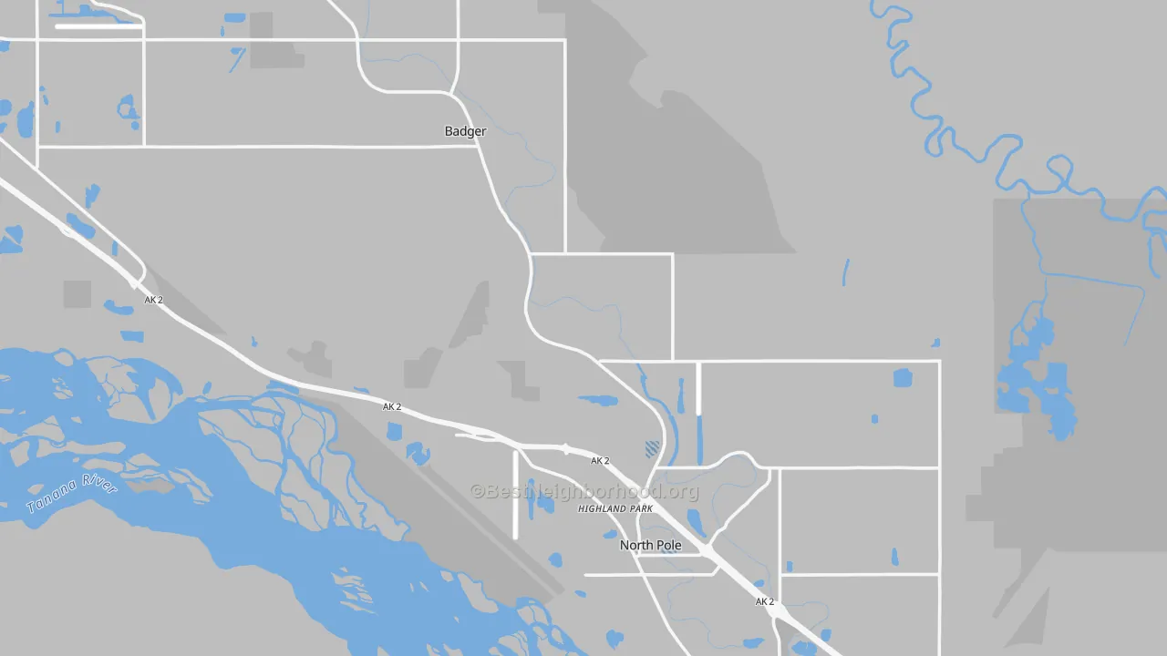 Transit Grade map of 99705, AK