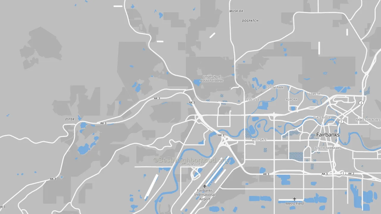 Transit Grade map of 99709, AK