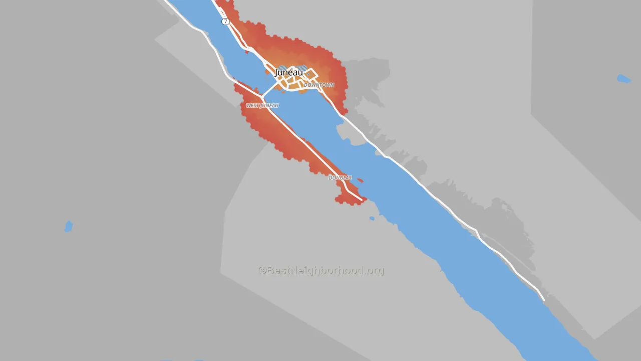Transit Grade map of 99824, AK