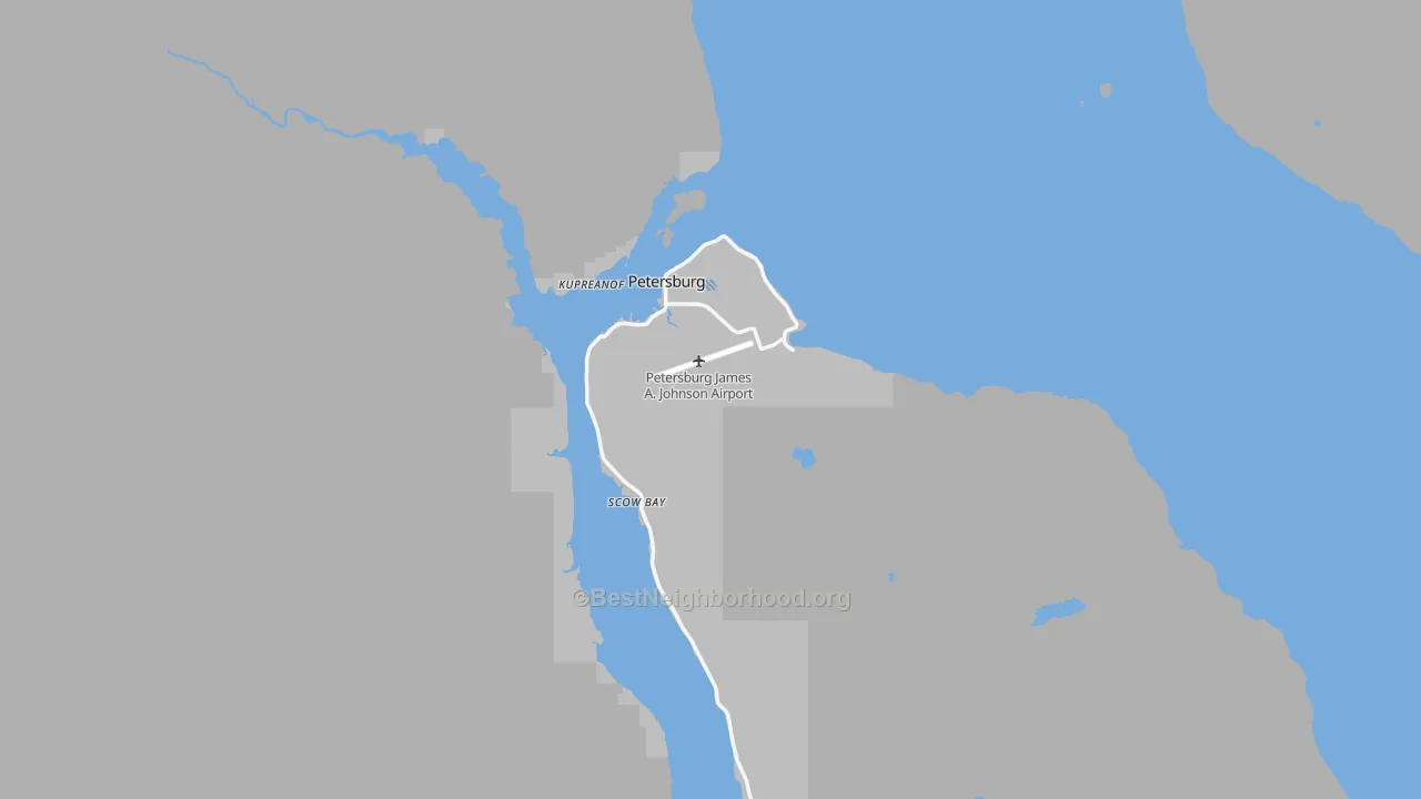 Transit Grade map of 99833, AK