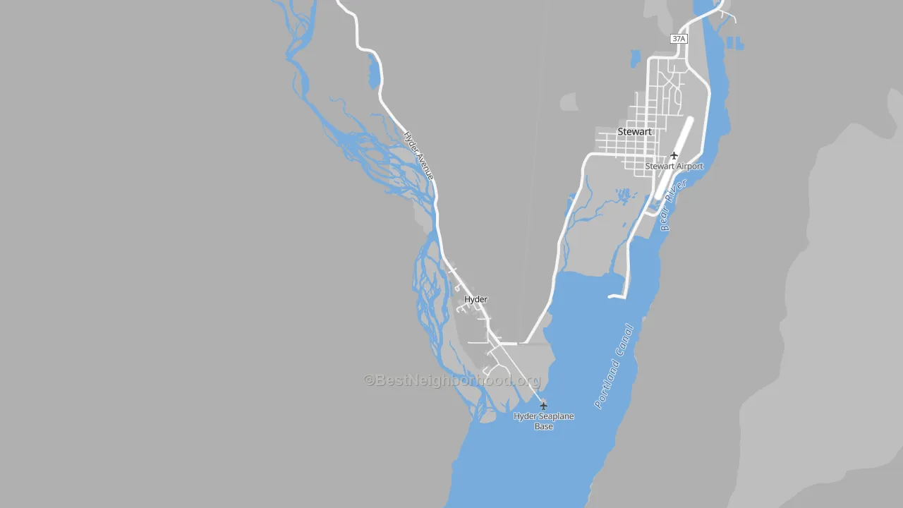 Transit Grade map of 99923, AK