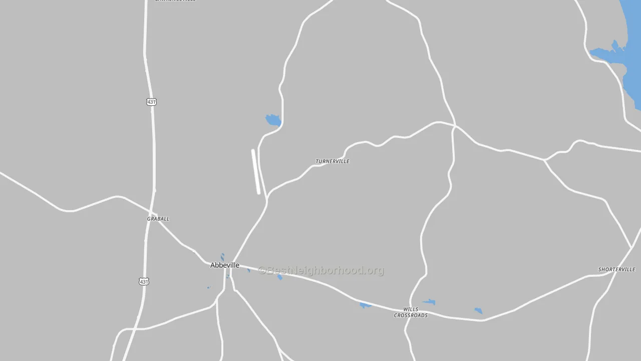 Transit Grade map of Abbeville, AL