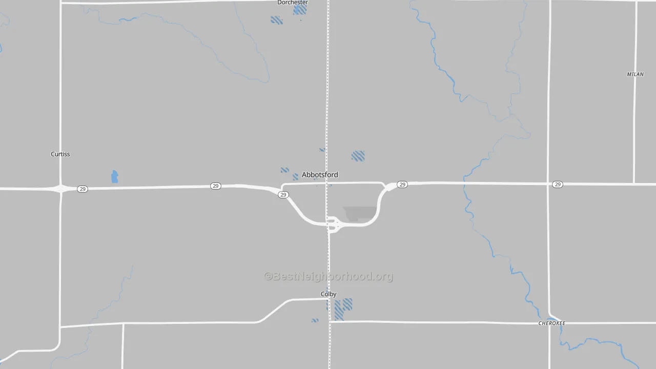 Transit Grade map of Abbotsford, WI