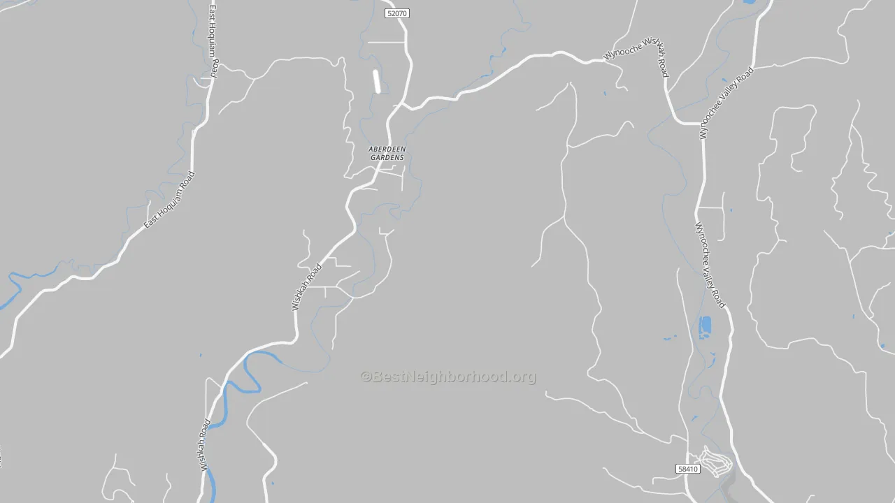 Transit Grade map of Aberdeen Gardens, WA