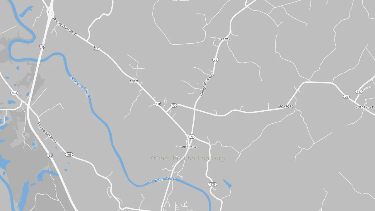 Transit Grade map of Aberdeen, KY