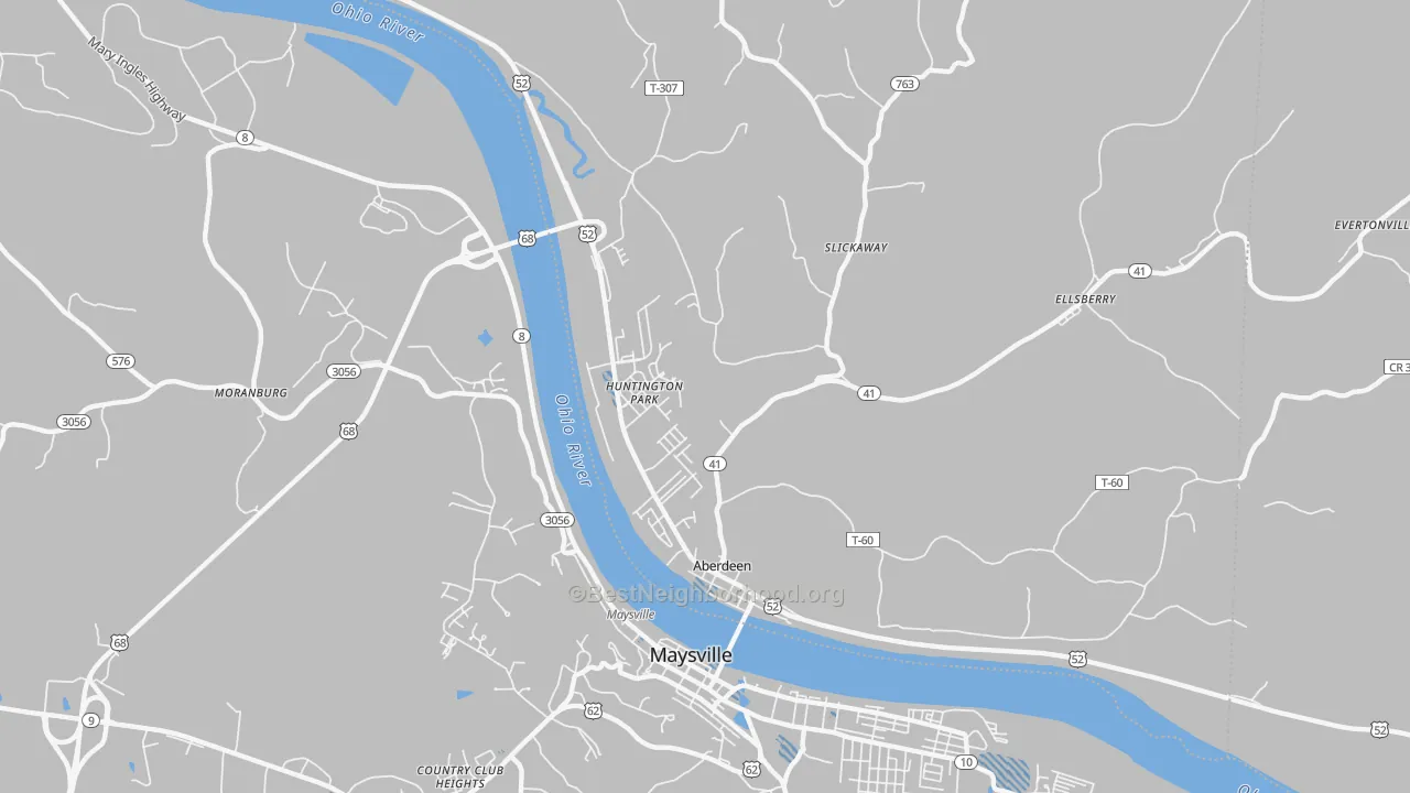 Transit Grade map of Aberdeen, OH
