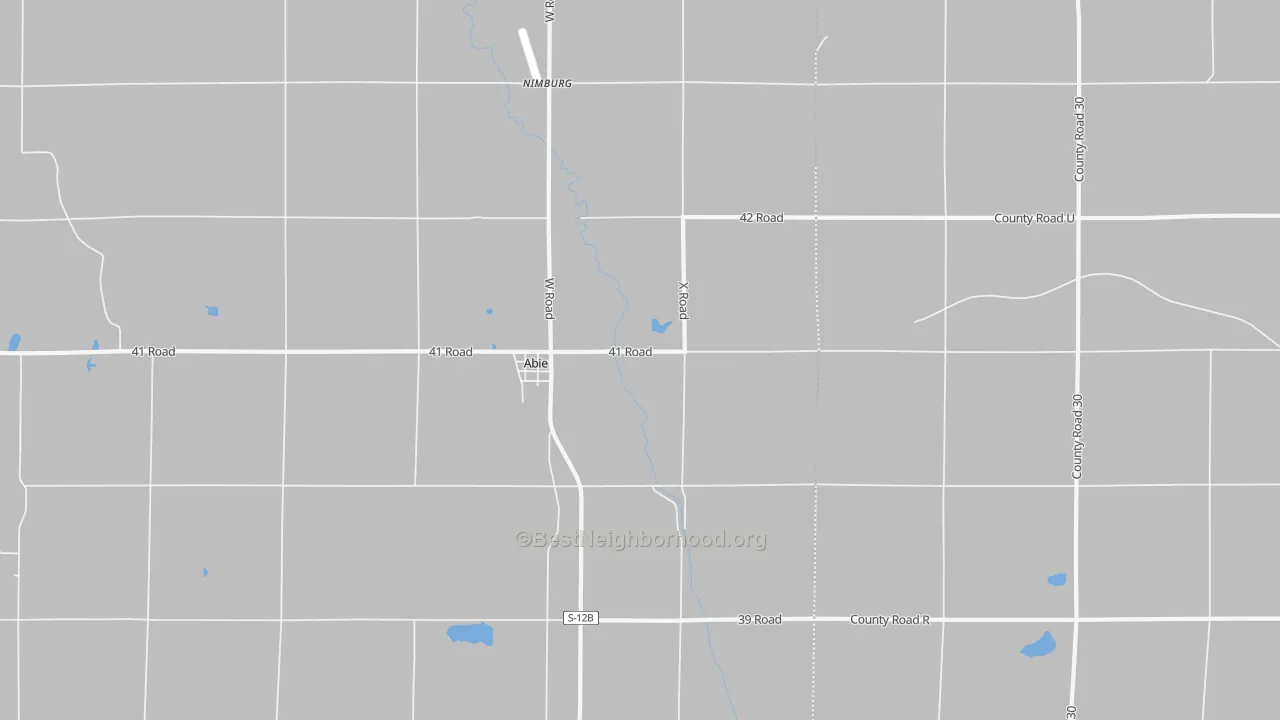 Transit Grade map of Abie, NE