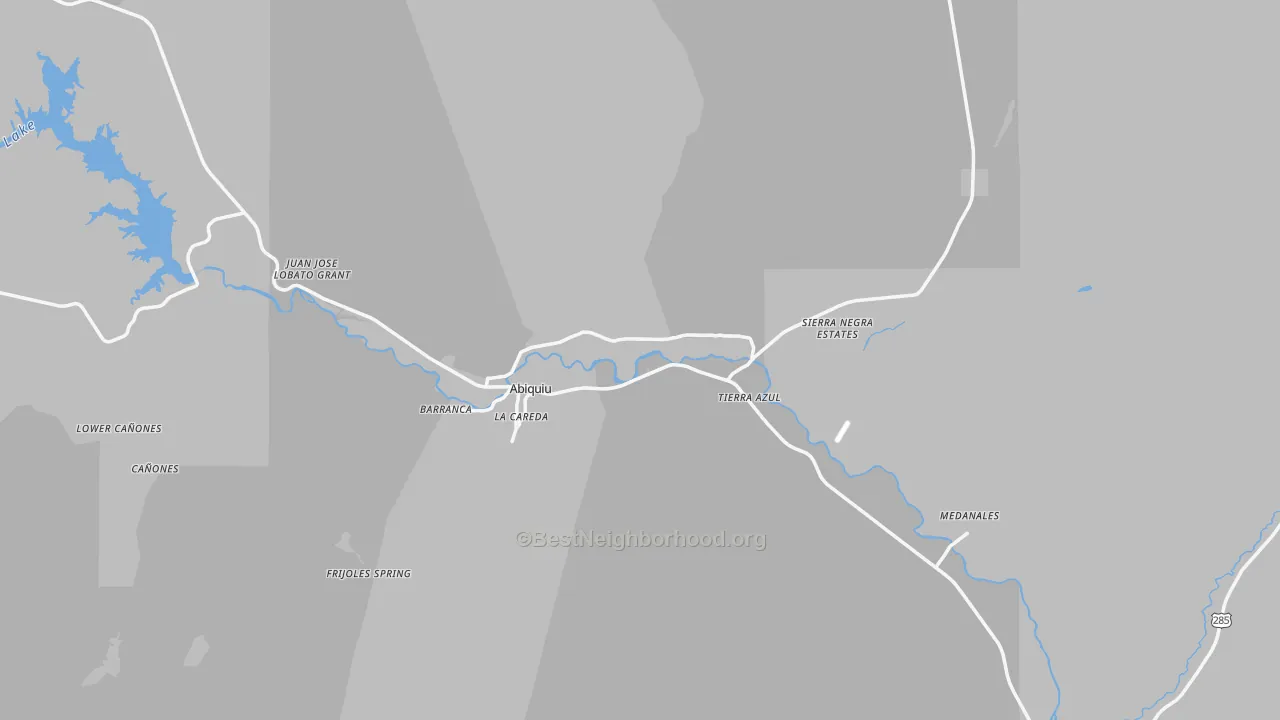 Transit Grade map of Abiquiu, NM
