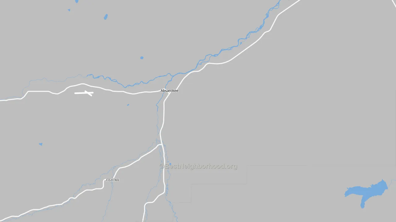 Transit Grade map of Absarokee, MT