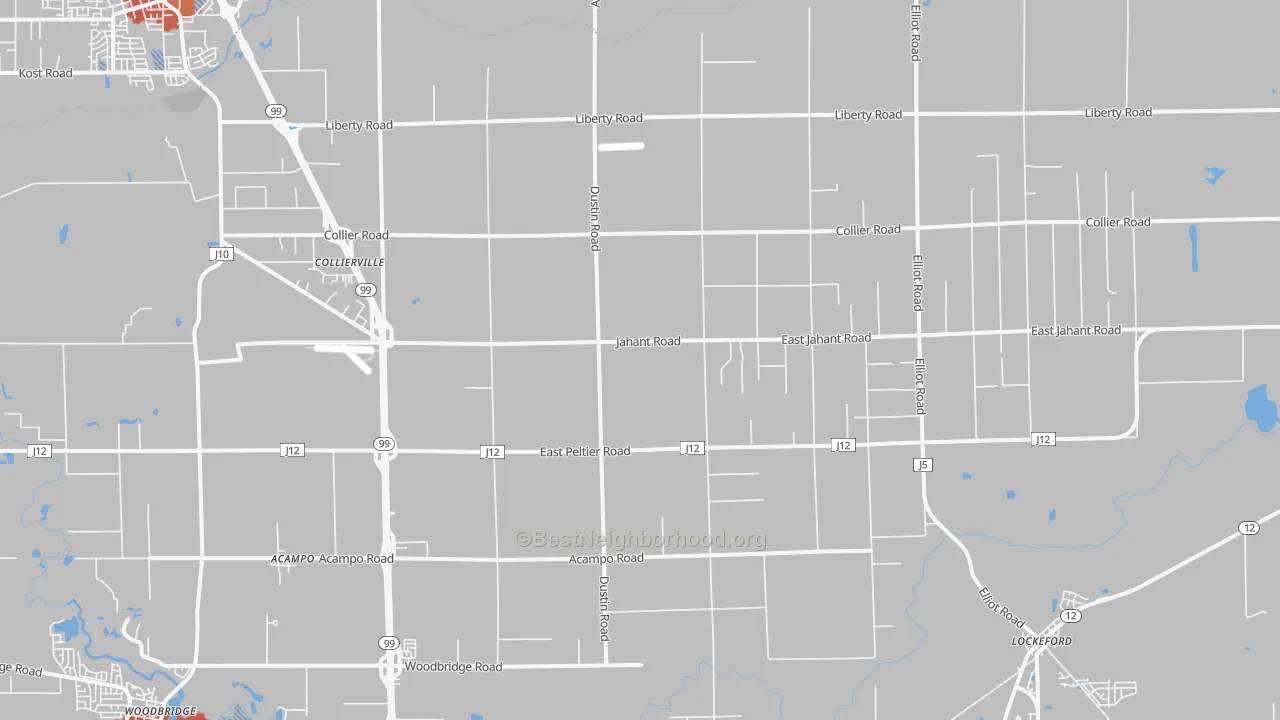 Transit Grade map of Acampo, CA