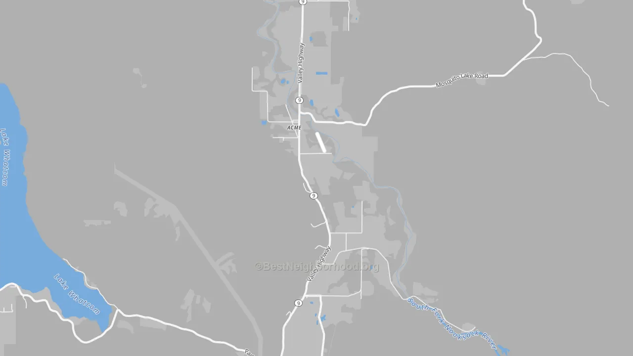 Transit Grade map of Acme, WA