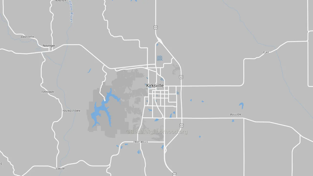 Transit Grade map of Adair County, MO