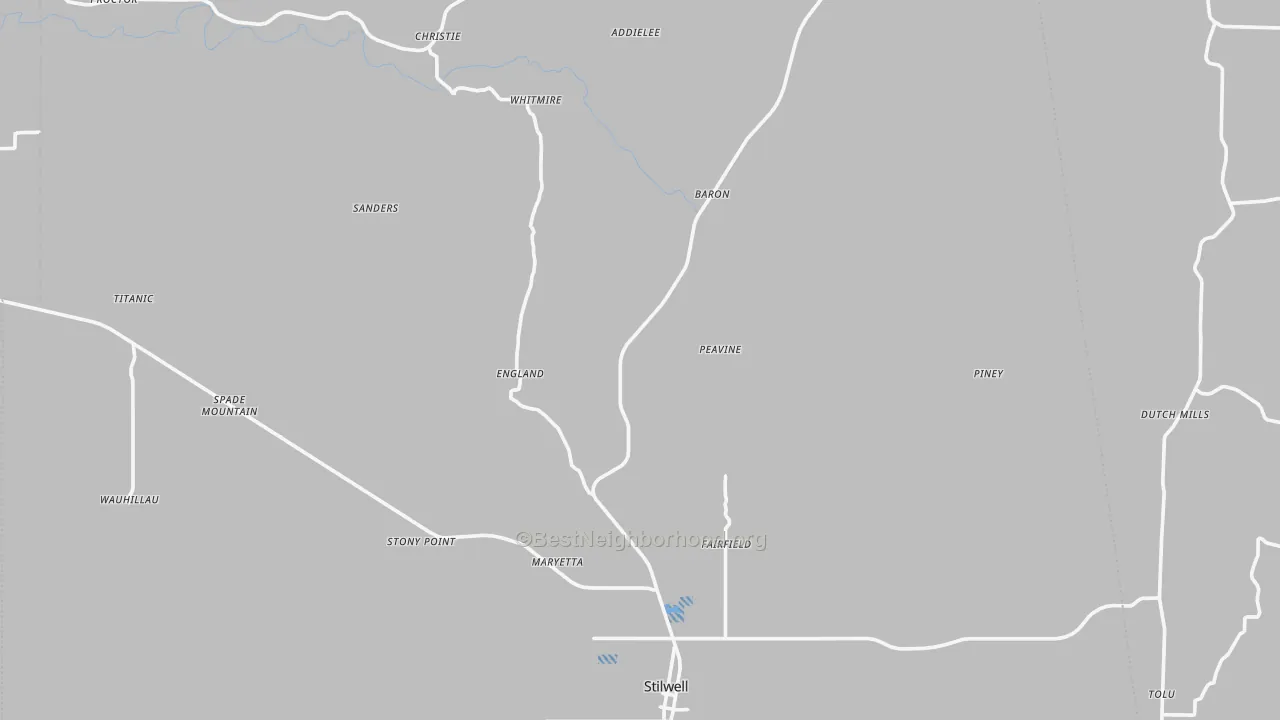 Transit Grade map of Adair County, OK