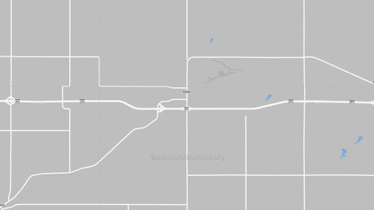 Transit Grade map of Adair, IA