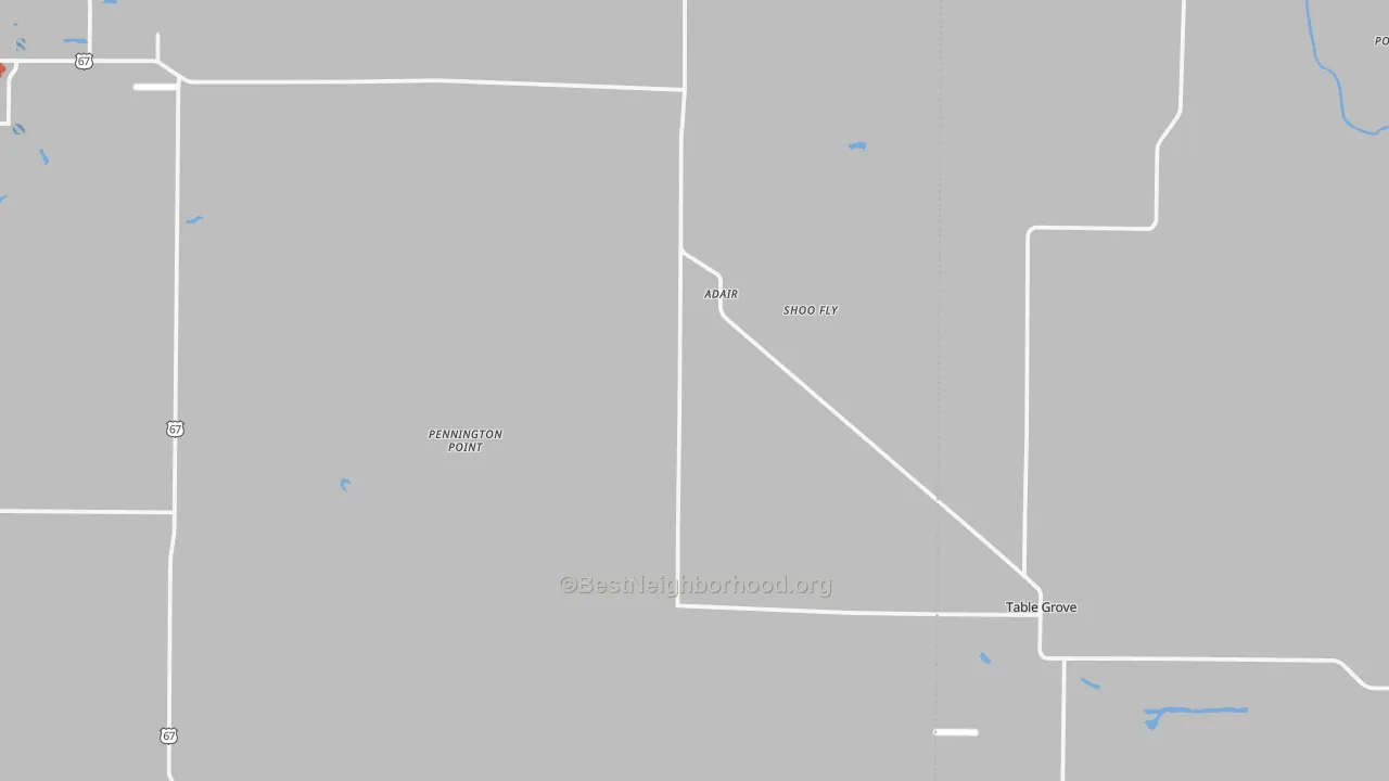 Transit Grade map of Adair, IL