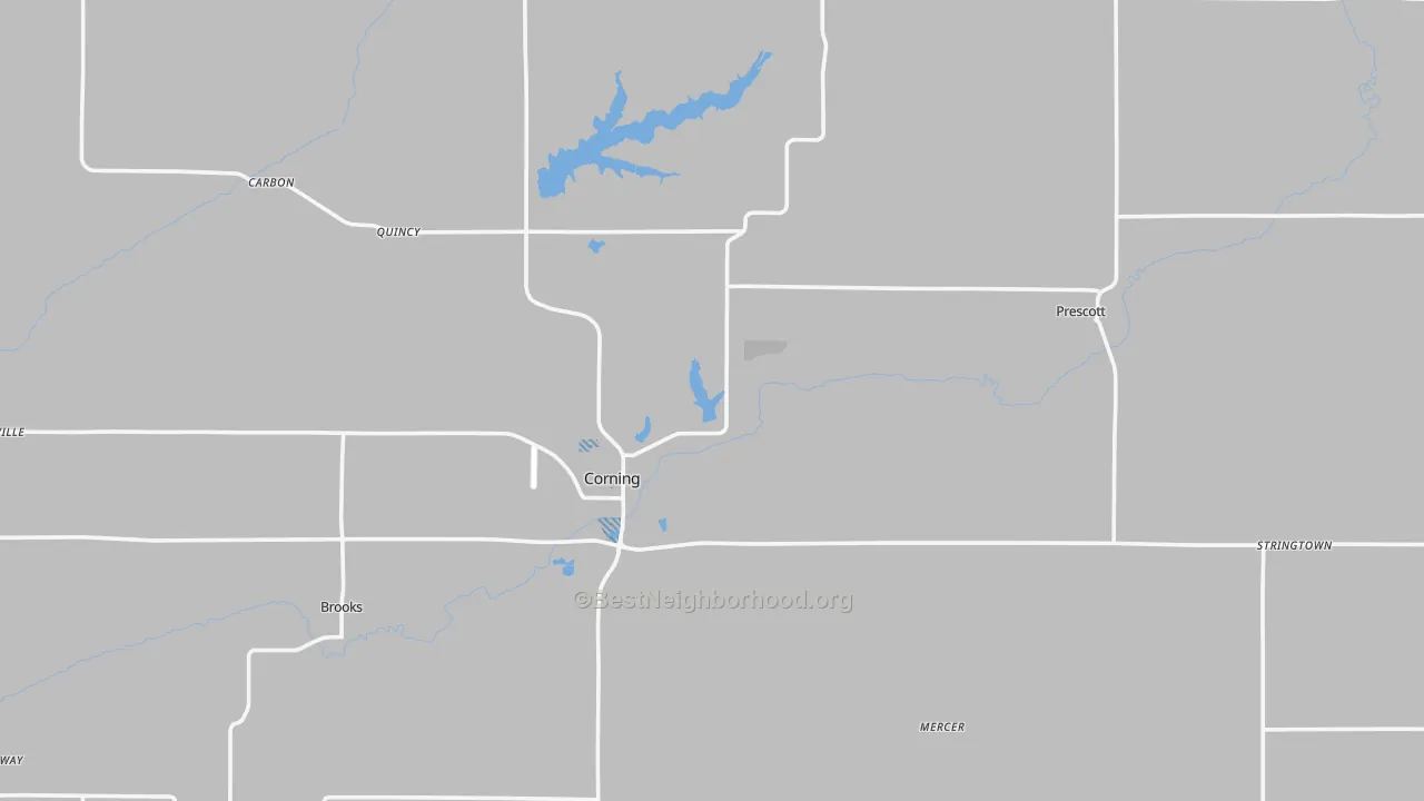 Transit Grade map of Adams County, IA