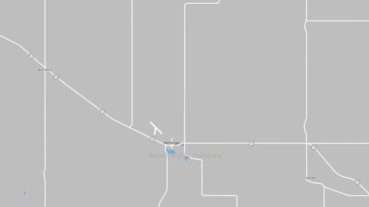 Transit Grade map of Adams County, ND