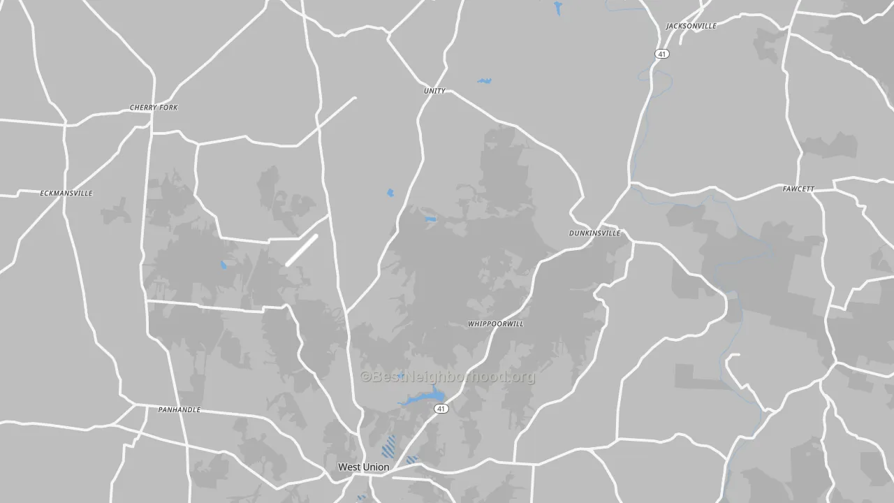 Transit Grade map of Adams County, OH