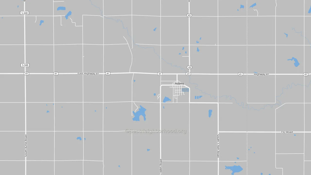 Transit Grade map of Adams, NE