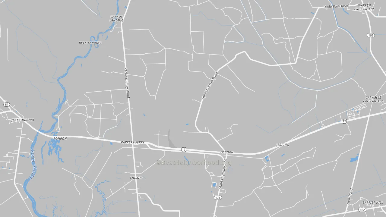 Transit Grade map of Adams Run, SC