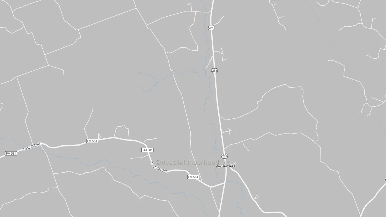 Transit Grade map of Adamsville, TX