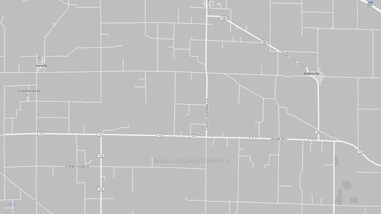 Transit Grade map of Addieville, IL