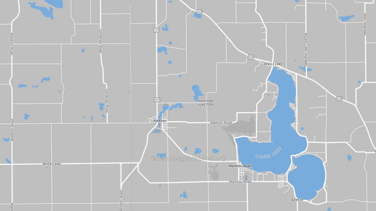 Transit Grade map of Addison, MI
